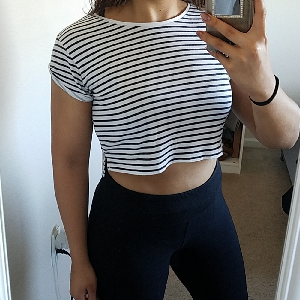 Top blue and white